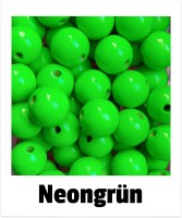 Holzperlen 16mm neongrün